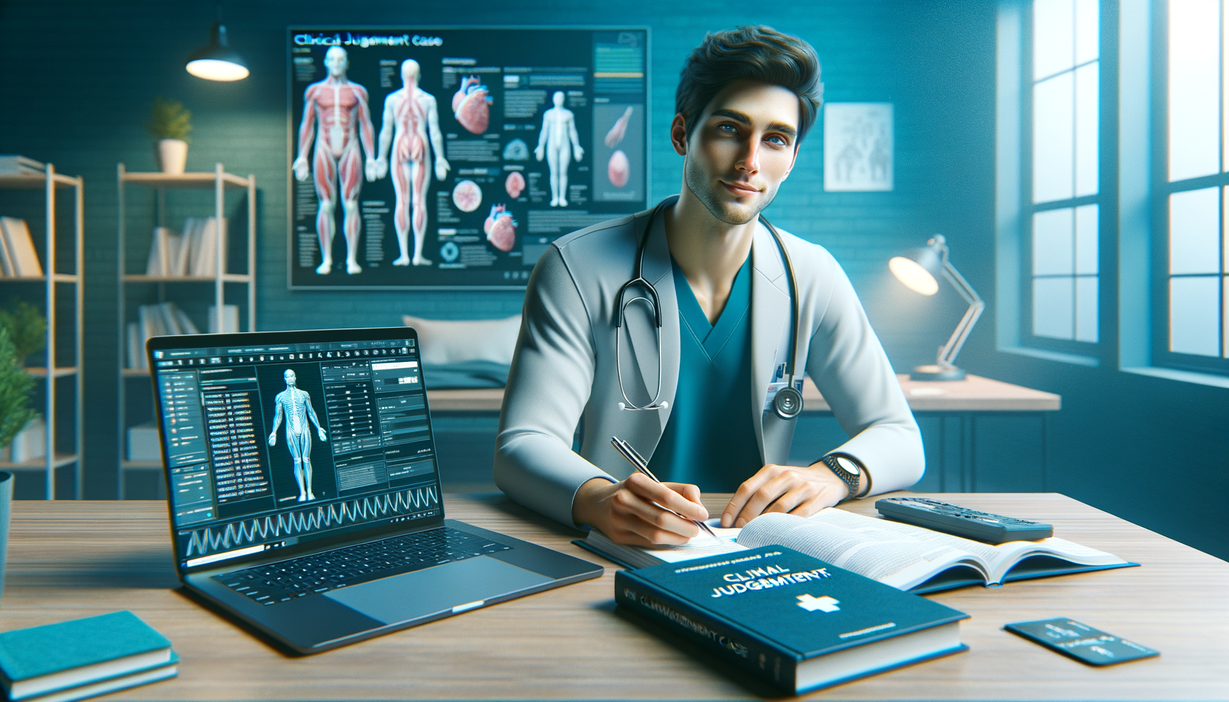 Nursing learner reviewing rationale explanations